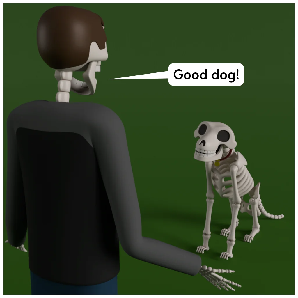 Ordinary Skeletons - Fluffy The Skeleton Dog - 2/7