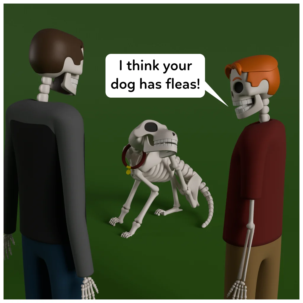 Ordinary Skeletons - Fluffy The Skeleton Dog - 4/7