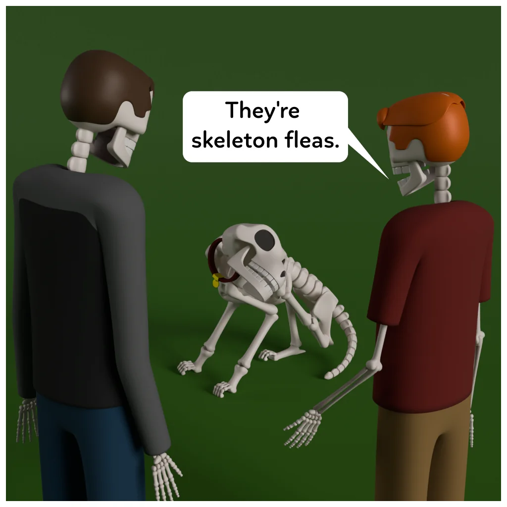 Ordinary Skeletons - Fluffy The Skeleton Dog - 6/7