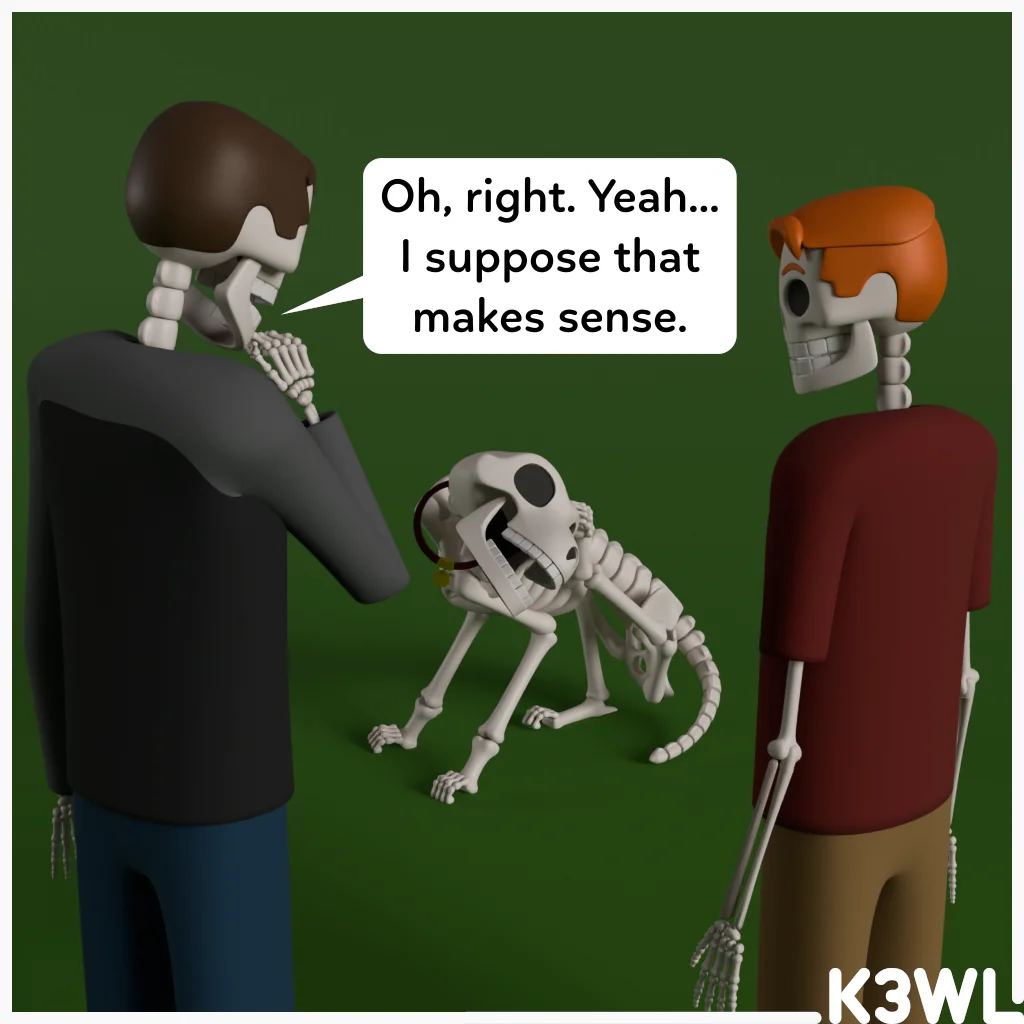 Ordinary Skeletons - Fluffy The Skeleton Dog - 7/7